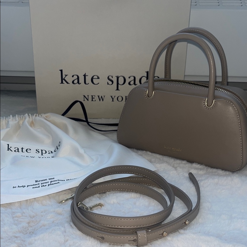 Kate Spade Taupe Mini Bag from Retail Store
